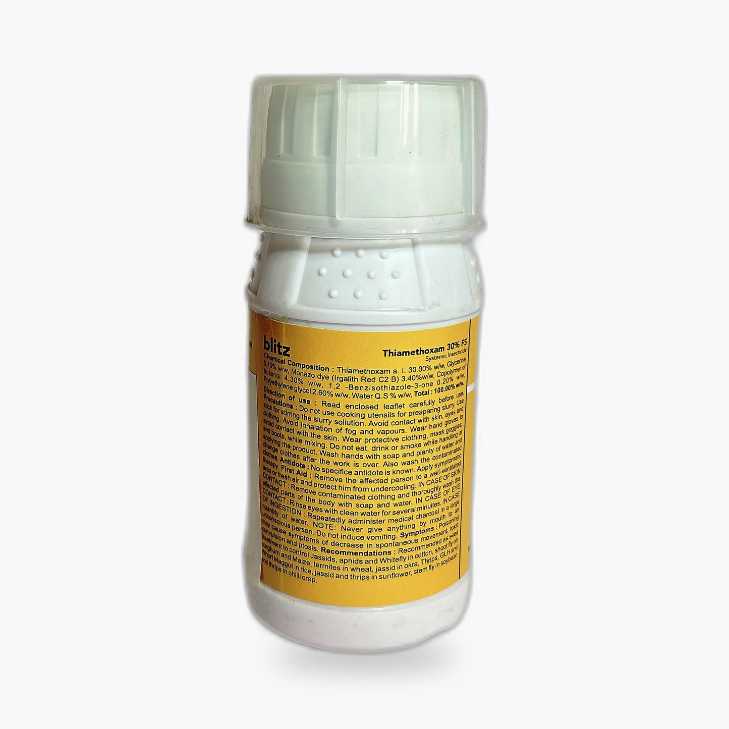 blitz Insecticide thiamethoxam 30% FS – Back