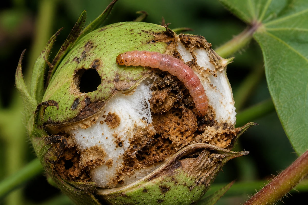Cotton Bollworm Control | बॉलवर्म नियंत्रण — Identification, Monitoring & Spray Guide