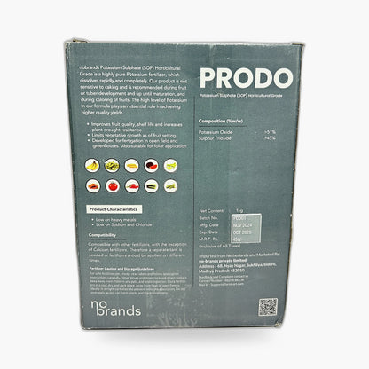 Prodo Horticulture Grade Potassium Sulphate, 1 kg – Back