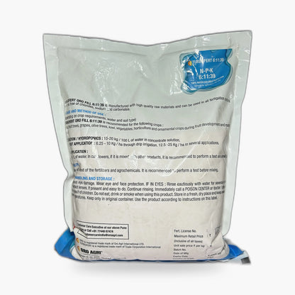 Turbofert Oro Fill 6-11-39 Fertilizer – Back