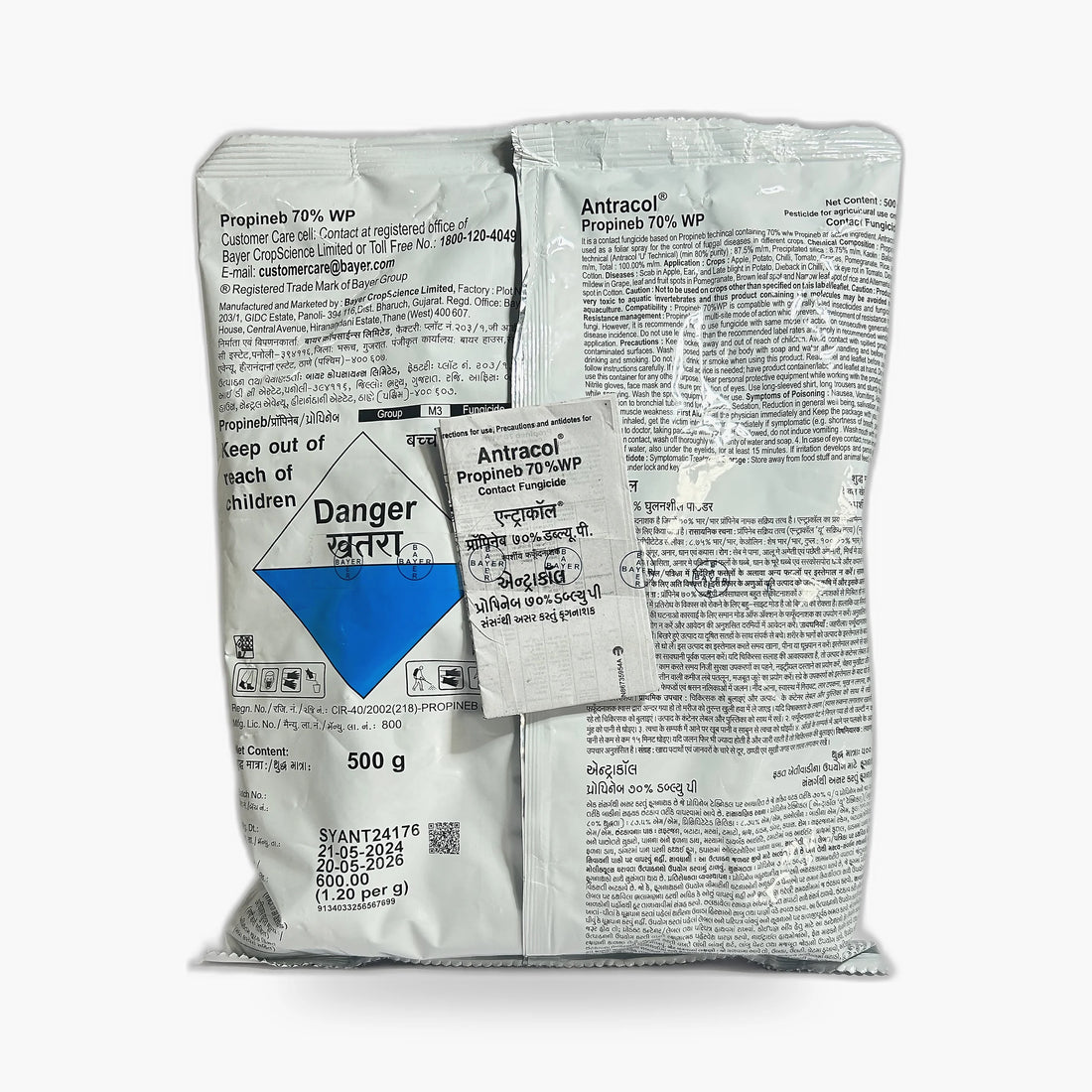 Antracol, Fungicide, – Back