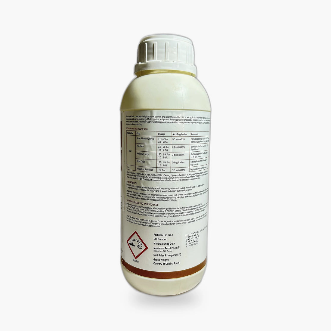 Phostrade CA Nutrient – Back