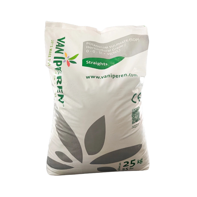 Van Iperen Potassium Sulphate (SOP) Horticultural Grade 00-00-51+45 So3, Water Soluble Fertilizer