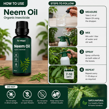 Farmkart Root to Bloom Complete Garden Care Kit (Carbon+ + Magic P + Neem Oil) – 100ml Each