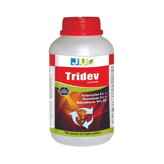 JU Tridev Pyriproxyfen 8% + Diafenthiuron 18% .